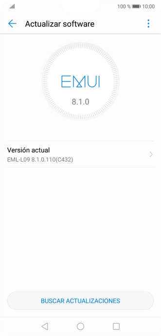 Pulsa BUSCAR ACTUALIZACIONES. Si hay una versión de software nueva disponible, aparecerá ahora en la pantalla. Sigue las indicaciones de la pantalla para actualizar el software del teléfono. Pulsa BUSCAR ACTUALIZACIONES. Si hay una versión de software nueva disponible, aparecerá ahora en la pantalla. Sigue las indicaciones de la pantalla para actualizar el software del teléfono.