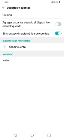 Pulsa Añadir cuenta. Pulsa Añadir cuenta.