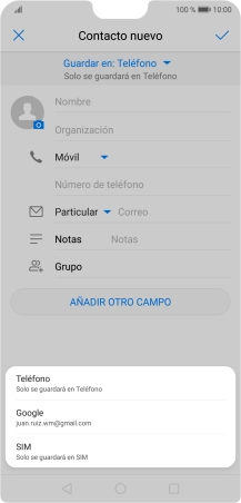 Pulsa Teléfono.
