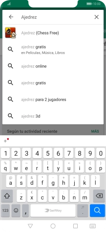 Introduce el nombre del tema o de la app y pulsa el icono de búsqueda. Introduce el nombre del tema o de la app y pulsa el icono de búsqueda.