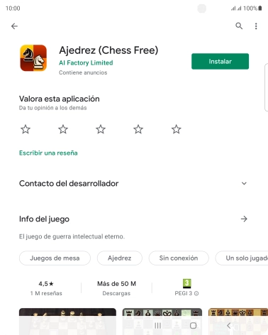 Pulsa la tecla de inicio para terminar y regresar a la pantalla de inicio.