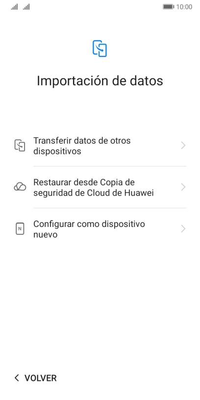 Puedes transferir el contenido de otro teléfono cuando activas tu teléfono por primera vez y cuando lo has restablecido. Cuando aparezca en la pantalla del teléfono esta imagen, ya está listo para la transmisión del contenido del otro teléfono. Puedes transferir el contenido de otro teléfono cuando activas tu teléfono por primera vez y cuando lo has restablecido. Cuando aparezca en la pantalla del teléfono esta imagen, ya está listo para la transmisión del contenido del otro teléfono.