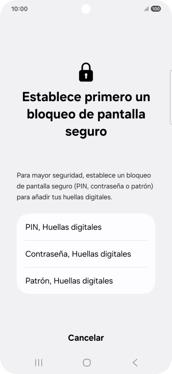 Pulsa el código de seguridad deseado y sigue las indicaciones de la pantalla para crear un código de seguridad del teléfono adicional. Pulsa el código de seguridad deseado y sigue las indicaciones de la pantalla para crear un código de seguridad del teléfono adicional.