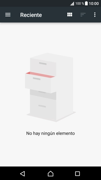 Desliza el dedo hacia la derecha por la pantalla. Desliza el dedo hacia la derecha por la pantalla.