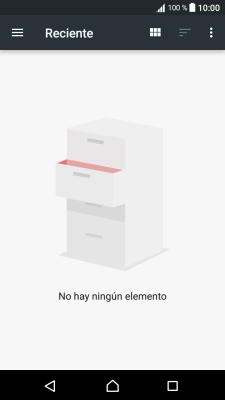 Desliza el dedo hacia la derecha por la pantalla. Desliza el dedo hacia la derecha por la pantalla.