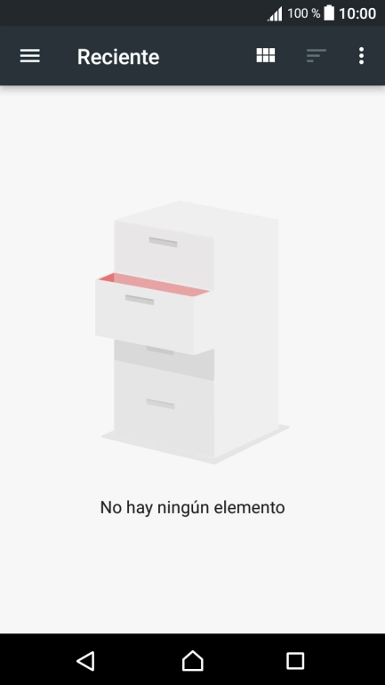 Desliza el dedo hacia la derecha por la pantalla. Desliza el dedo hacia la derecha por la pantalla.