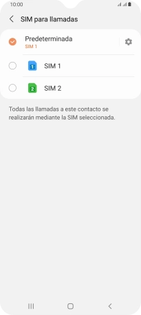 Pulsa el ajuste deseado. Pulsa el ajuste deseado.