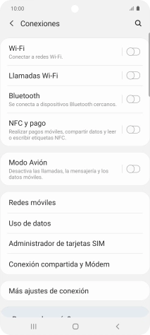 Pulsa Redes móviles.