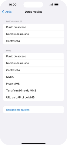 Pulsa Punto de acceso e introduce airtelwap.es.