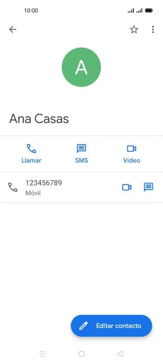 Pulsa el icono de llamada junto al número deseado. Pulsa el icono de llamada junto al número deseado.