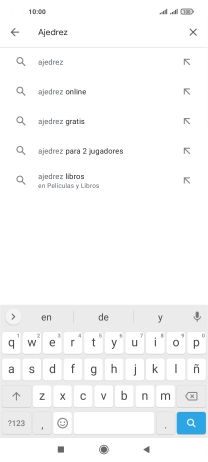 Introduce el nombre del tema o de la app y pulsa el icono de búsqueda. Introduce el nombre del tema o de la app y pulsa el icono de búsqueda.