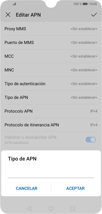 Introduce default y pulsa ACEPTAR. Introduce default y pulsa ACEPTAR.