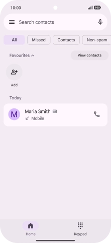 Press the menu icon. Press the menu icon.