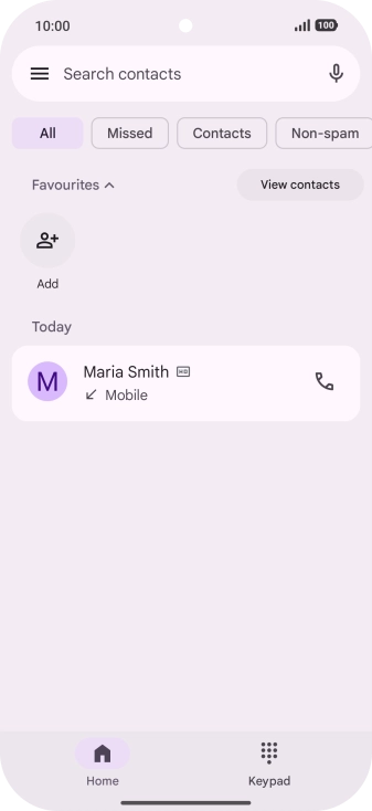 Press the menu icon. Press the menu icon.
