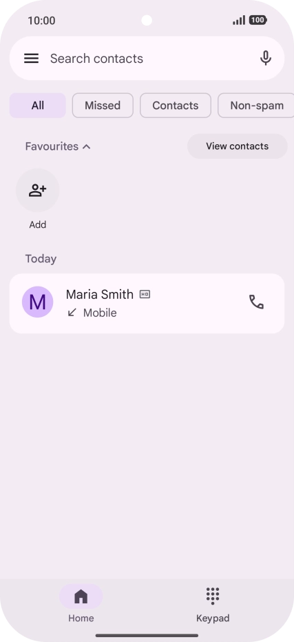 Press the menu icon. Press the menu icon.