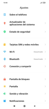 Pulsa Tarjetas SIM y redes móviles.