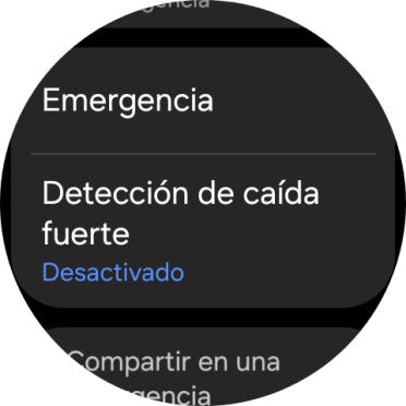 Pulsa Detección de caída fuerte. Pulsa Detección de caída fuerte.