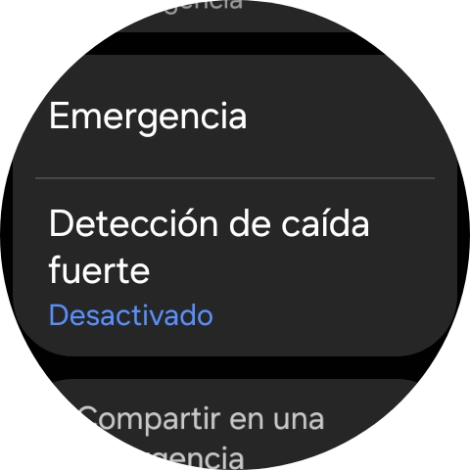 Pulsa Detección de caída fuerte. Pulsa Detección de caída fuerte.