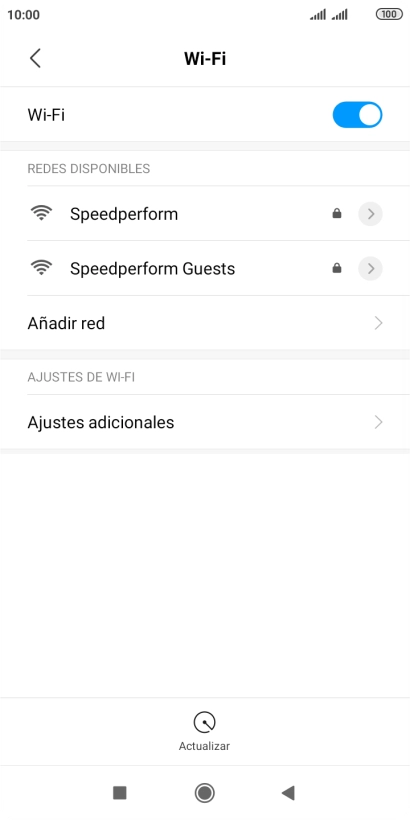 Pulsa la red wifi deseada. Pulsa la red wifi deseada.