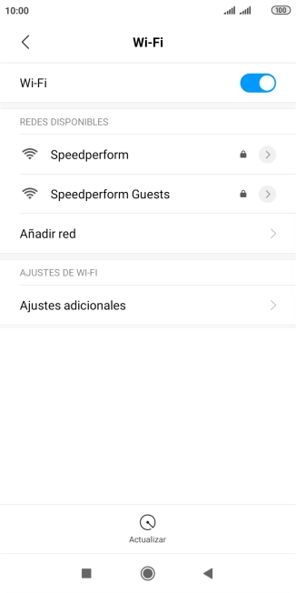 Pulsa la red wifi deseada. Pulsa la red wifi deseada.