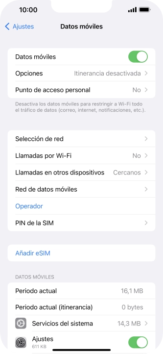 Pulsa Selección de red.