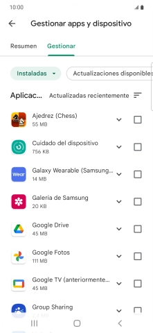 Pulsa la app deseada. Pulsa la app deseada.
