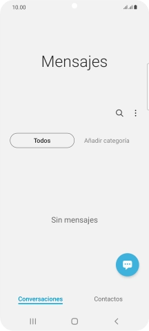 Pulsa el icono de nuevo mensaje. Pulsa el icono de nuevo mensaje.