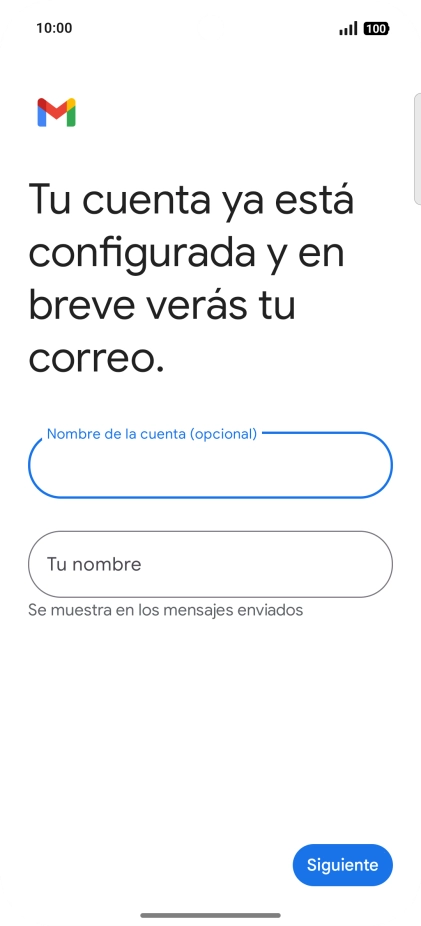 Pulsa Tu nombre e introduce el nombre del remitente. Pulsa Tu nombre e introduce el nombre del remitente.