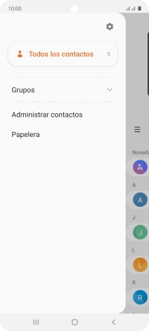 Pulsa Administrar contactos. Pulsa Administrar contactos.