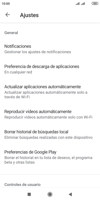 Pulsa Actualizar aplicaciones automáticamente. Pulsa Actualizar aplicaciones automáticamente.
