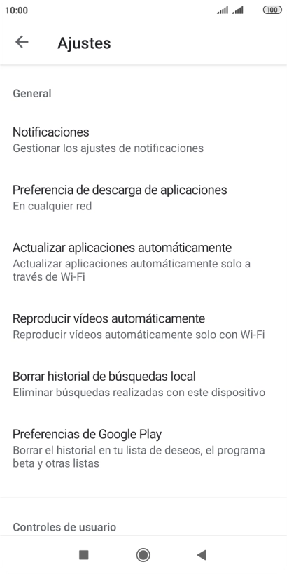 Pulsa Actualizar aplicaciones automáticamente. Pulsa Actualizar aplicaciones automáticamente.
