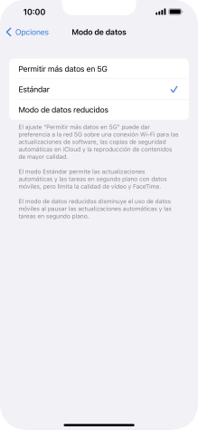 Pulsa el ajuste deseado. Pulsa el ajuste deseado.