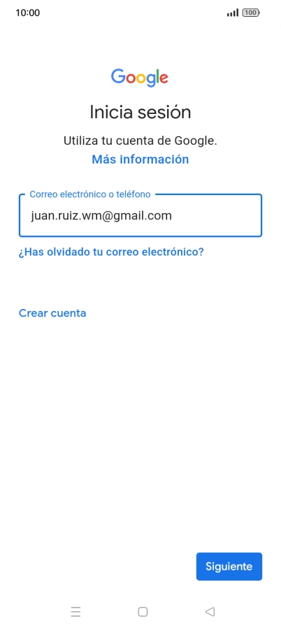 Pulsa Siguiente.