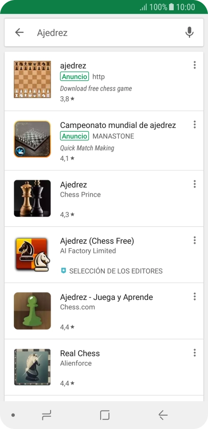 Pulsa la app deseada. Pulsa la app deseada.
