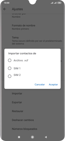 Pulsa la tarjeta SIM deseada. Pulsa la tarjeta SIM deseada.