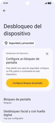 Pulsa Desbloqueo facial y con huella digital. Pulsa Desbloqueo facial y con huella digital.