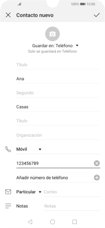 Pulsa el icono de aceptar. Pulsa el icono de aceptar.