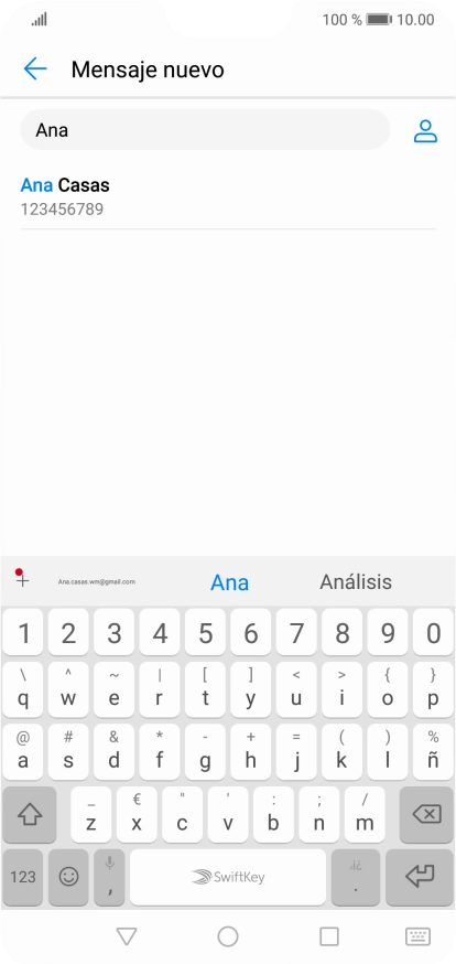 Pulsa el contacto deseado. Pulsa el contacto deseado.