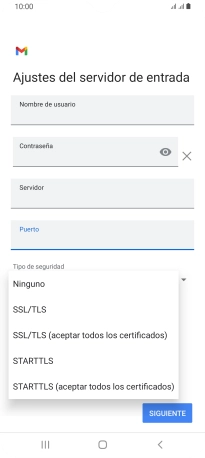 Pulsa Ninguno.