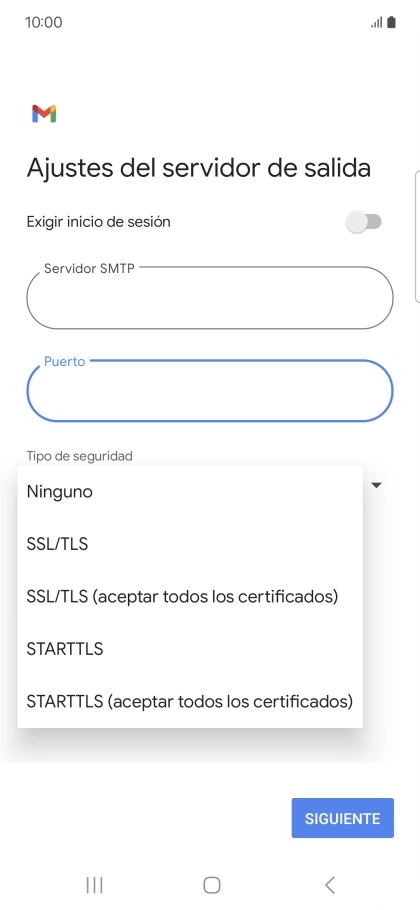 Pulsa SSL/TLS.