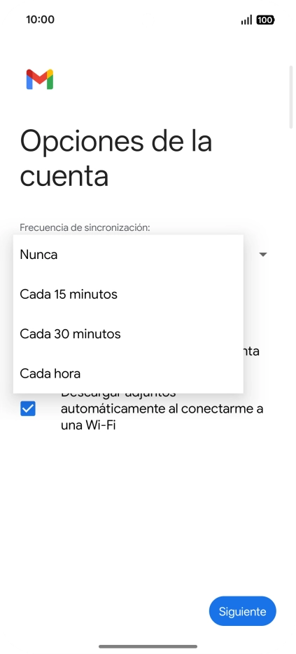 Pulsa el ajuste deseado. Pulsa el ajuste deseado.
