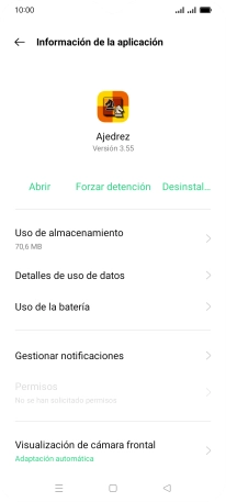 Pulsa Uso de almacenamiento. Pulsa Uso de almacenamiento.