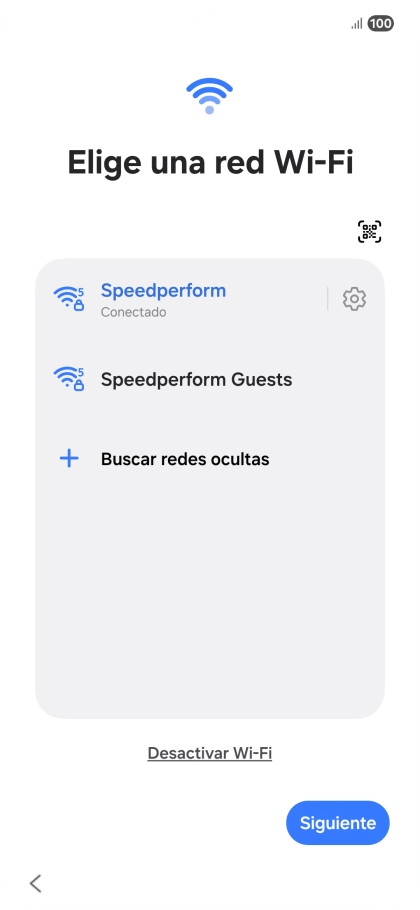 Pulsa Siguiente.