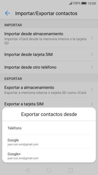 Pulsa Teléfono.