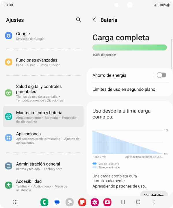 Pulsa Ahorro de energía. Pulsa Ahorro de energía.