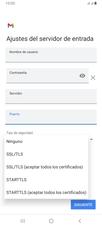 Pulsa Ninguno.