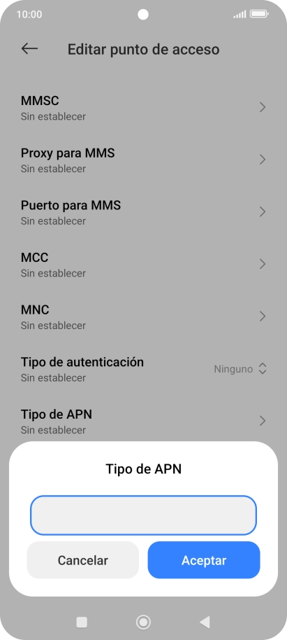 Introduce default y pulsa Aceptar. Introduce default y pulsa Aceptar.