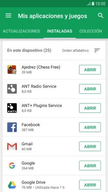 Pulsa la app deseada. Pulsa la app deseada.