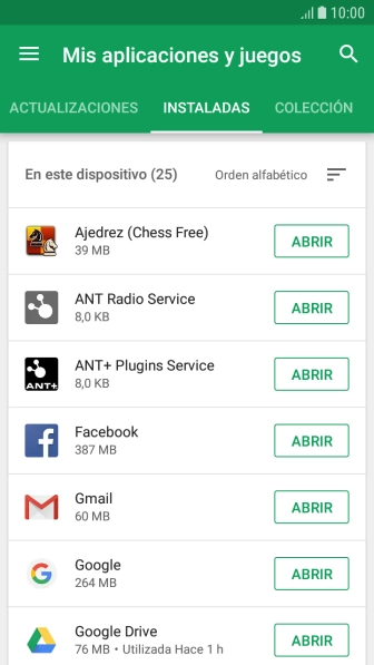 Pulsa la app deseada. Pulsa la app deseada.