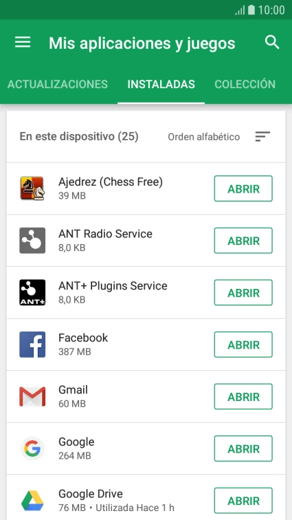 Pulsa la app deseada. Pulsa la app deseada.